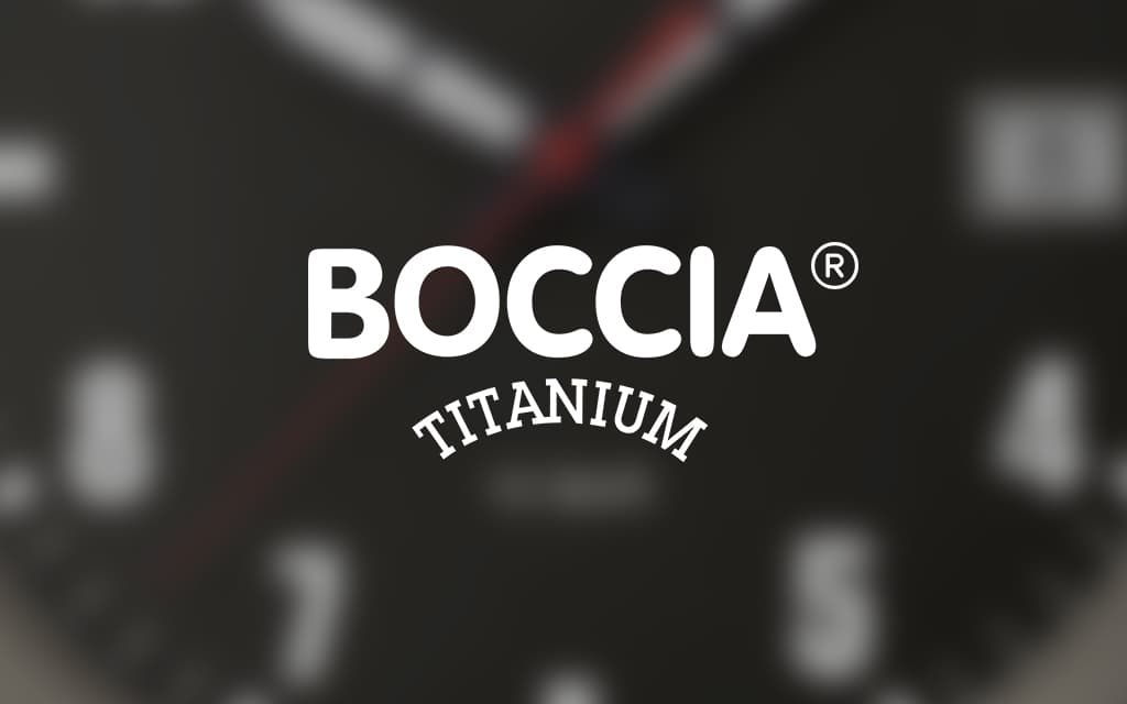 Elegante Boccia-Uhren in Titan, Silber, Leder, Gold